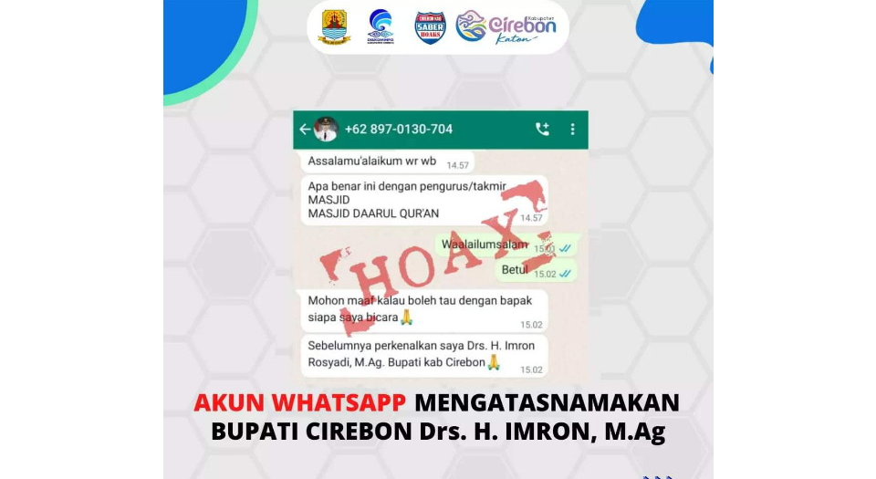 Hati-hati Ada Penipuan Mengatasnamakan Bupati Cirebon