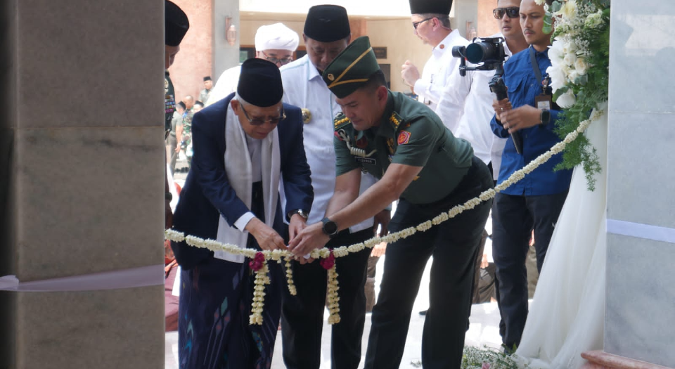 Wapres Ma'ruf Amin Resmikan Masjid Syarif Abdurachman, Jadikan Masjid Sebagai Pusat Dakwah dan Peradaban Islam