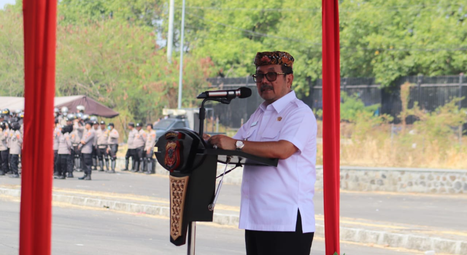 3.600 Personel Amankan Pilwu Serentak dan Pemilu 2024, Bupati Imron: Masyarakat Harus Ikut Menjaga Kamtibmas