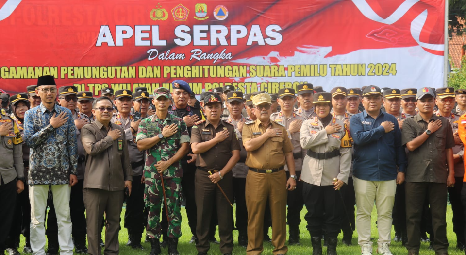 Hadiri Apel Serpas, Bupati Imron Berharap Pemilu Berjalan dengan Lancar dan Aman